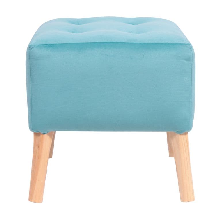 Pouf Alemania Calipso Felpa 42x42x43 cm Maxima Design