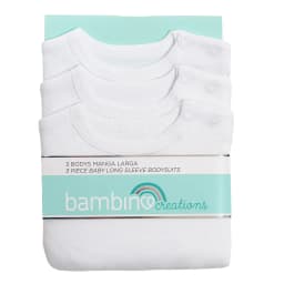 3 Pack Body Blanco Unisex Blanco 3-6 MESES