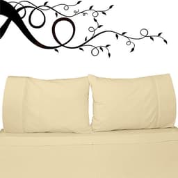 Juego De Sabanas Queen Diversion Clasico Crudo 200 Hilos