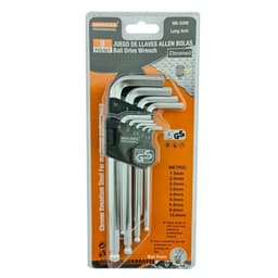 Set Juego Llaves Medianas Allen Hexagonal 9 Piezas