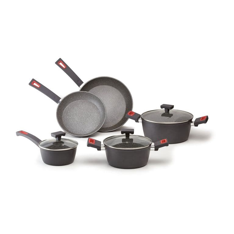 Set 8pzs Ollas 16-20-24 + Sarten 24-28 +3 Tapas Viva