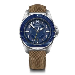Reloj Journey 1884 Automatico dial azul correa de madera Azul L