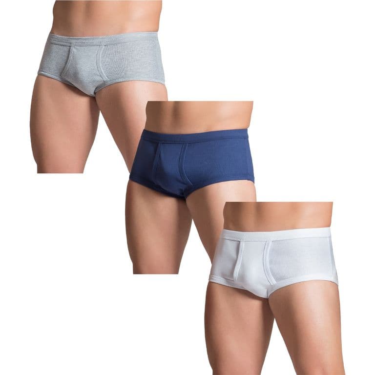 Pack de 3 calzoncillo de algodon hombre. Multicolor 44