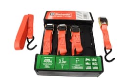 Kit 4 Cintas De Amarre 1 PuLG X 3.5 Mts - Capacidad 400 Kg