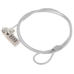 Candado de Seguridad para Notebooks Reforzado con Clave 1.8m XX02 - Plateado