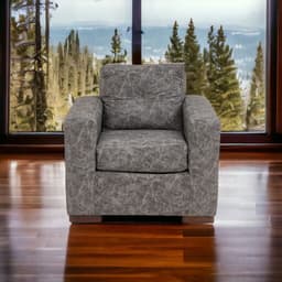 Sofa Franco 1 Cuerpo Cuero Auris Gris