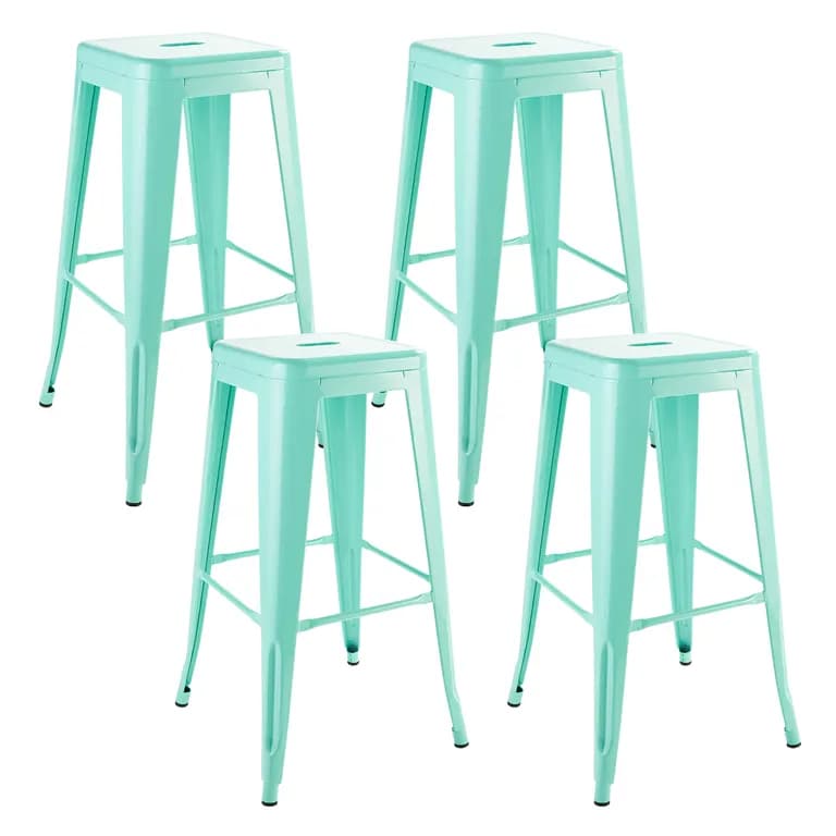 Pack 4 Piso Metal Tolix Menta