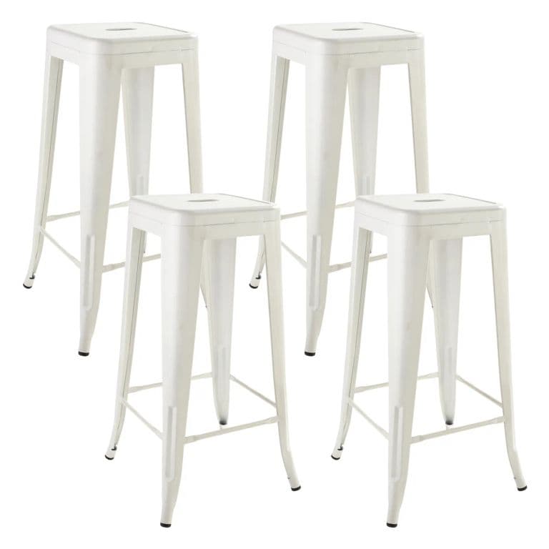 PACK 4 PISO METAL TOLIX BLANCO