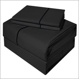Juego De Sabanas Full Dark Delicato Negro 300 Hilos