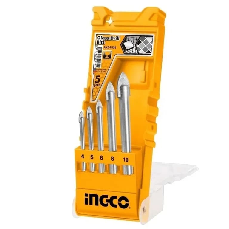 Set Brocas Punta Flecha Ceramica Vidrio 5 Pcs