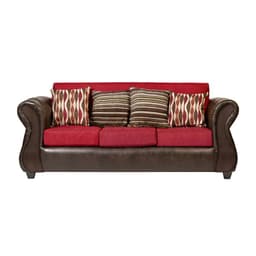 Sofa Verona 3C Tela Rojo