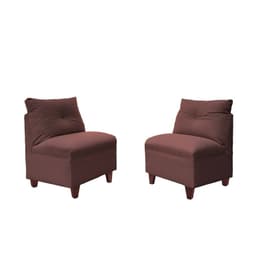 PAR BUTACAS MATEO CHENILLE CAFE PATA MADERA 1C