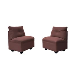 PAR BUTACAS MATEO CHENILLE CAFE PATA PLASTICA 1C