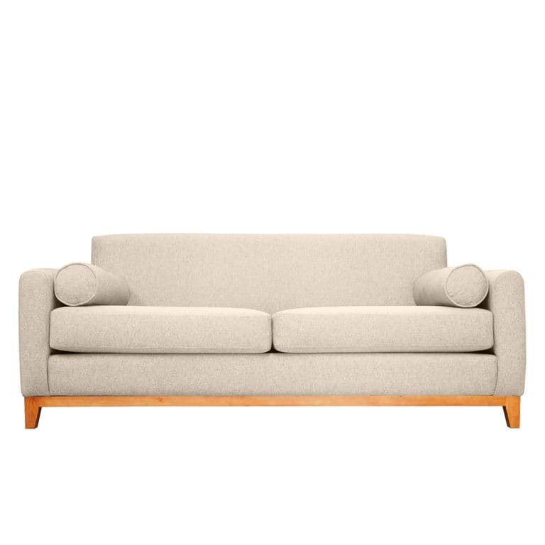 SOFA MELI FELPA BEIGE 3 CUERPOS