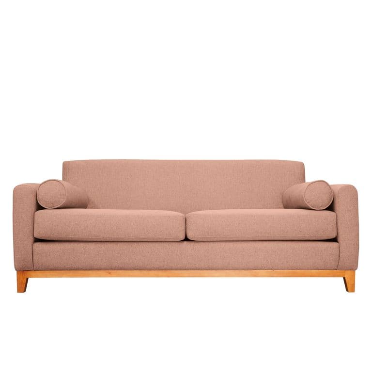 SOFA MELI FELPA PALO ROSA 3 CUERPOS