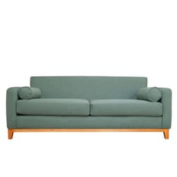 SOFA MELI CHENILLE TIPO LINO VERDE 2 CUERPOS