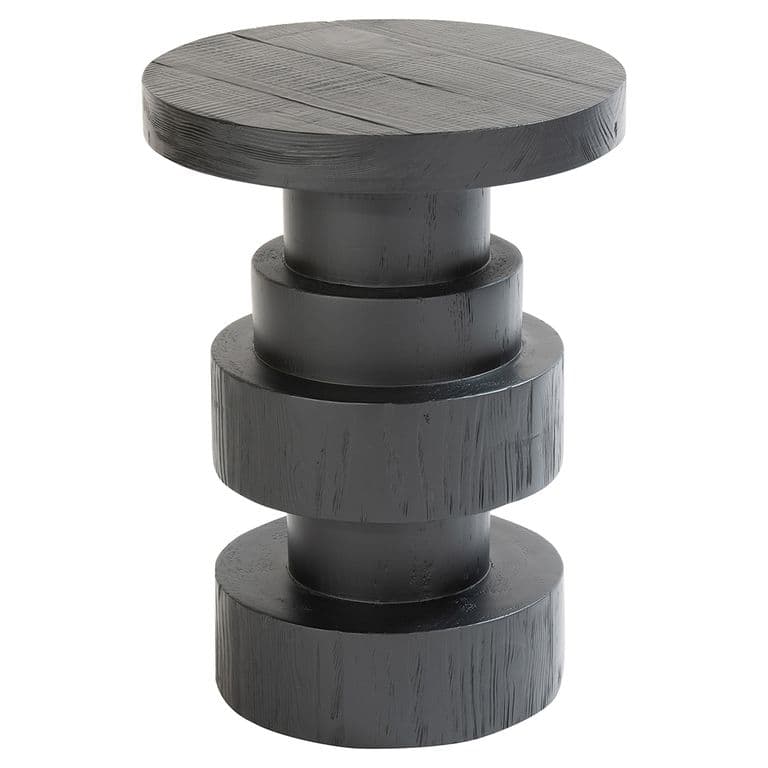 Mesa Lateral Tainan madera negra 57x42