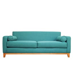 SOFA MELI FELPA TURQUESA 2 CUERPOS