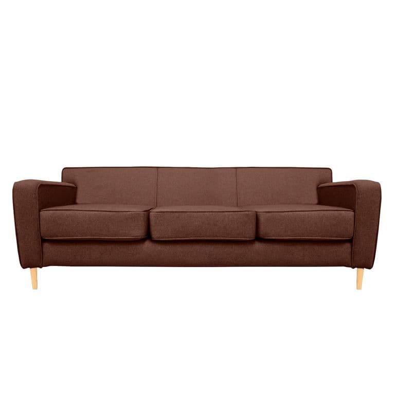 SOFA LILEN FELPA CAFE 3 CUERPOS