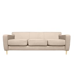 SOFA LILEN FELPA BEIGE 2 CUERPOS