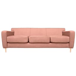 SOFA LILEN FELPA PALO ROSA 2 CUERPOS