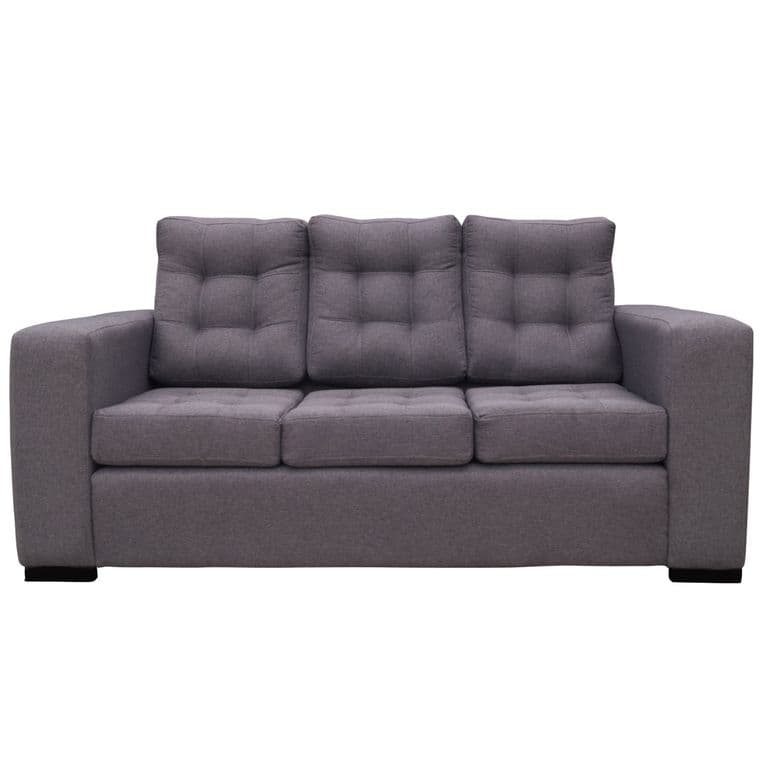 SOFA ANTU FELPA GRIS 3 CUERPOS