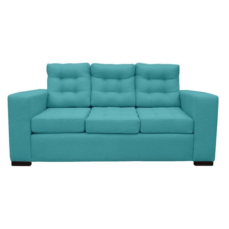 SOFA ANTU FELPA TURQUESA 3 CUERPOS