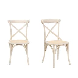 Pack 2 unidades Silla Crossback Blanca