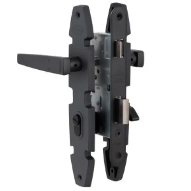 Cerradura Embutida Nordica B40 Negra de Bano