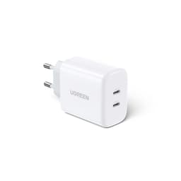 Cargador PD USB-C + USB-C 40W (20W+20W) Blanco