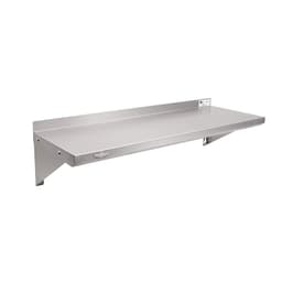 Repisa Mural Lisa 120x30 cm Acero Inoxidable WS-1200