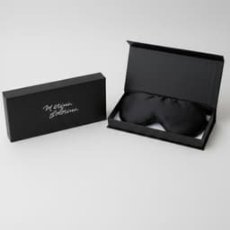 Antifaz de seda Mulberry 22 mm color negro