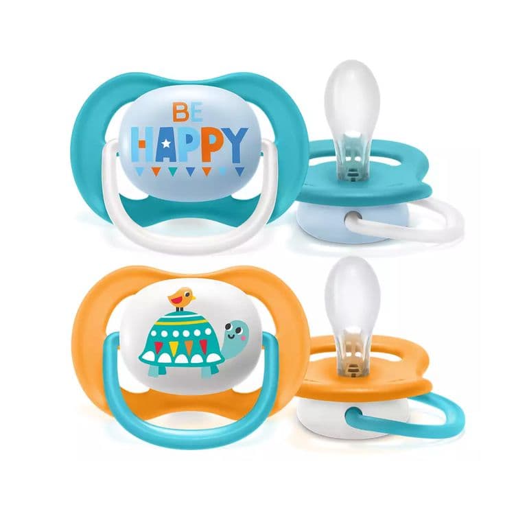 Chupete Ultra Air Collection, Happy/tortuga 6-18m sin BPA