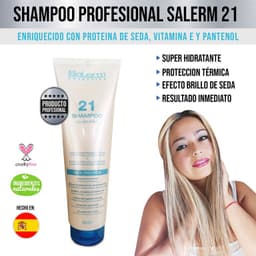 Shampoo 21 Proteina De Seda, Acido Hialuronico 300ml....-