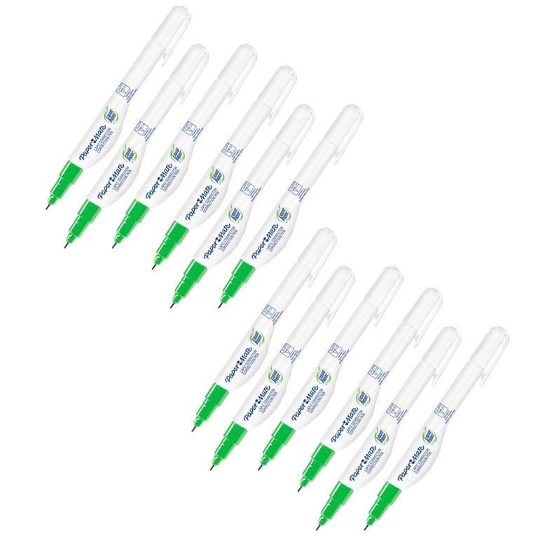Pack 12 Lapiz Corrector Punta Metalica 7ml