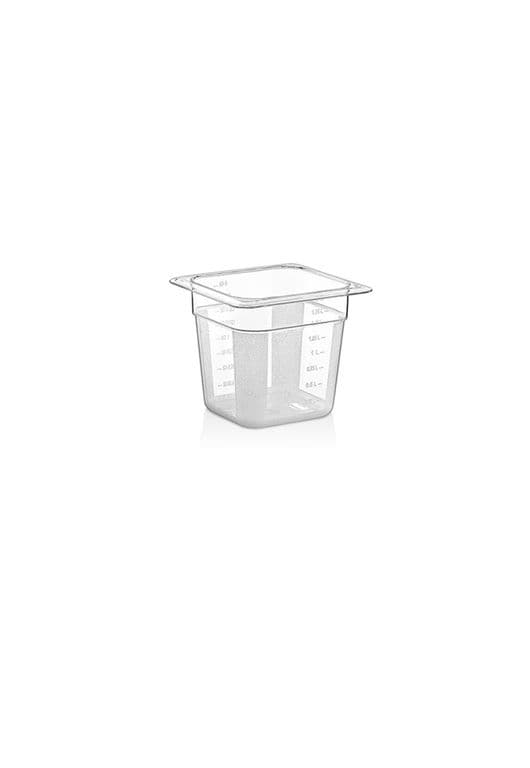 CONTENEDOR POLICARBONATO TRANSPARENTE 16x15 CM