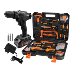 Pack Taladro Destornillador Inalambrico 21v + Set 150 Herramientas
