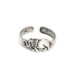 Anillo Midi Elefante Plata Fina 925 Plateado TALLA UNICA