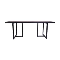 Mesa de Comedor Darjan de madera de olmoy acero 77x200x95