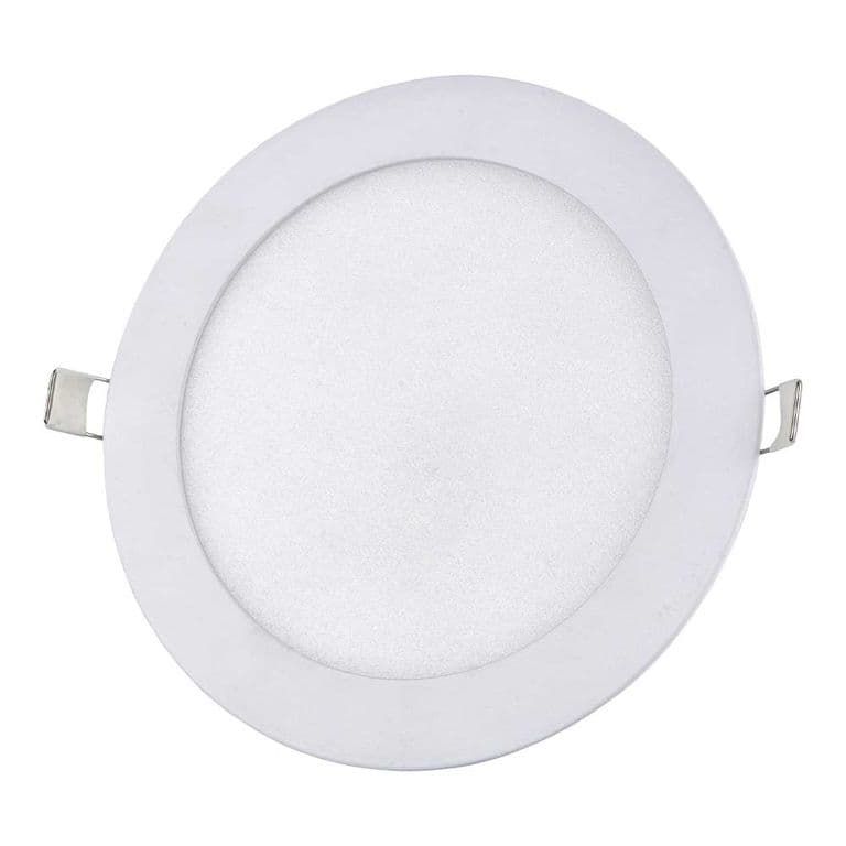 Panel Led Circular 12w Luz Calida Empotrado BP