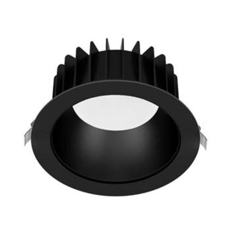Downlight Retraido Led 25w Luz Calida 210mm Negro