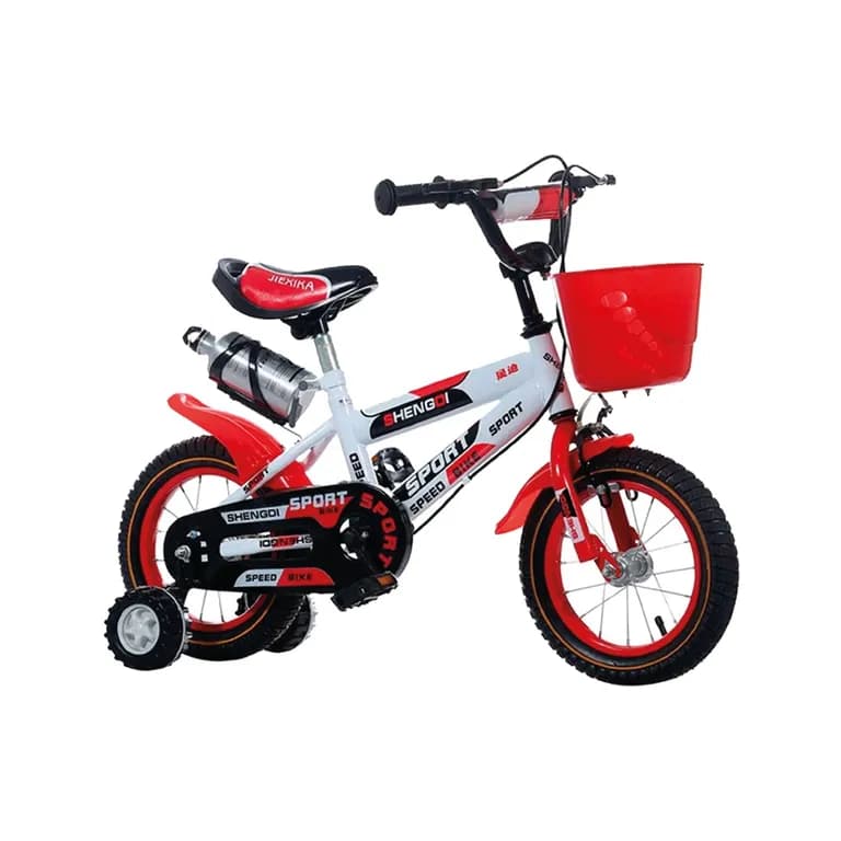 Bicicleta Infantil Aro 12 Rojo Con Rueditas Rojo XS