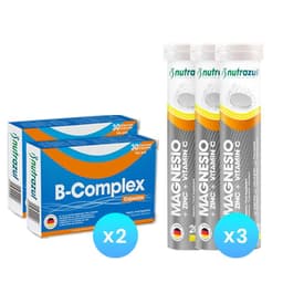 B-Complex Capsulas + Magnesio 350 mg - Zinc - Vit C (Pack 5 u.)