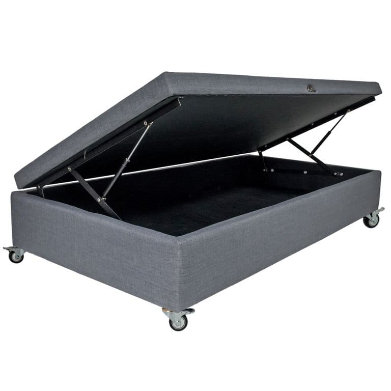 Base de Cama Baul 1.5 Plaza largo190 cm con Rueda Deluxe