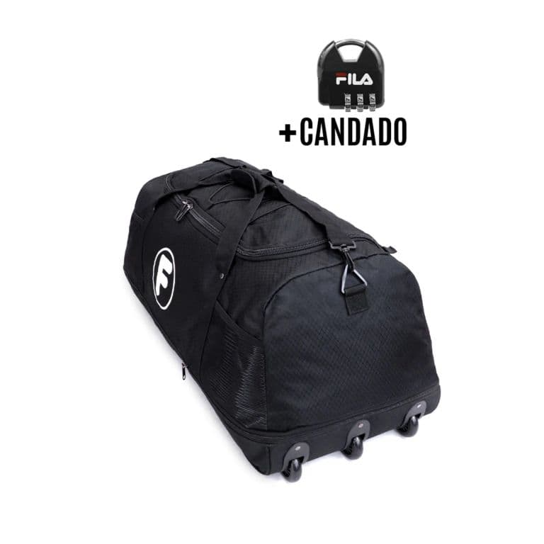 Bolso enrollable Goliat 130 ltrs + candado negro Negro XL