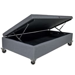 Base De Cama Baul 1.5 Plaza L190cm.Rueda Pyton para colchon V.elastico
