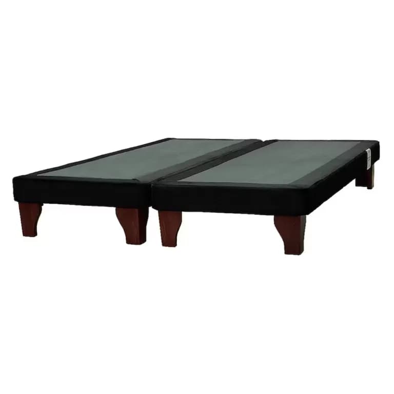 Base De Cama Europea Negro Felpa King