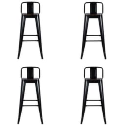 Pack 4 Bancos De Bar Tolix Paris Negro
