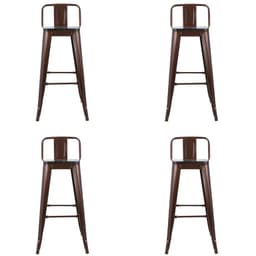 Pack 4 Bancos De Bar Tolix Paris Cobre
