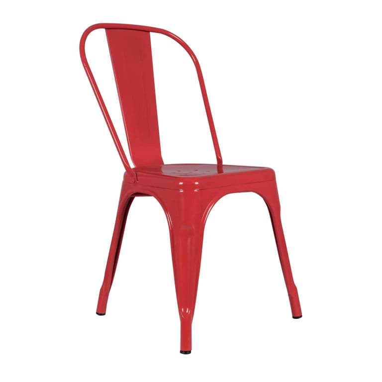 Silla de Diseno Tolix Paris Rojo